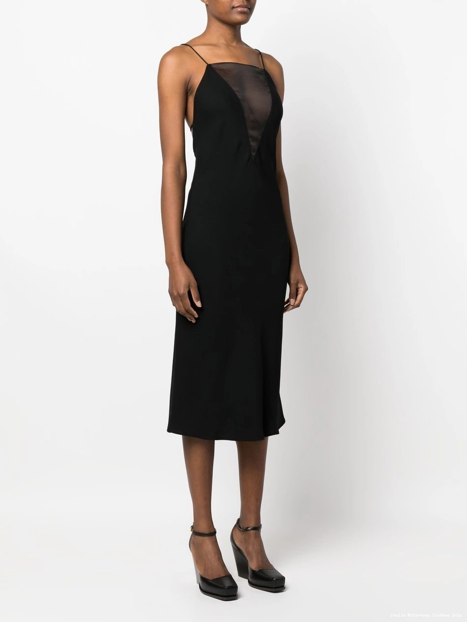 Cheap midi dress McCartney Women silk crepe compact Stella 0420